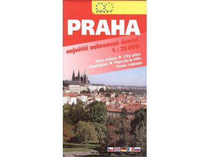 Praha : největší zobrazené území : plán města