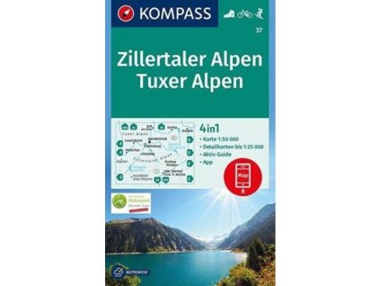 121181 zillertaler alpen tuxer alpen 1 50 000 turisticka mapa kompass 37