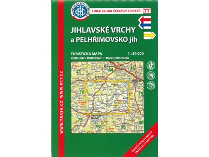 Jihlavské vrchy a Pelhřimovsko jih : turistická mapa 1:50 000