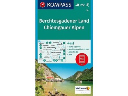 128540 berchtesgadener land chiemgauer alpen 1 50 000 turisticka mapa kompass 14