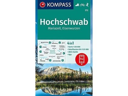 128561 hochschwab mariazell eisenwurzen 1 50 000 turisticka mapa kompass 212