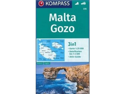 128579 malta gozo 1 25 000 turisticka mapa kompass 235