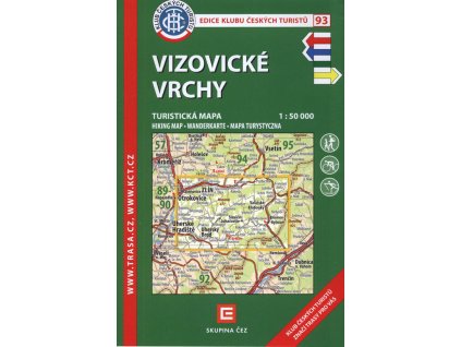Vizovické vrchy : turistická mapa 1:50 000