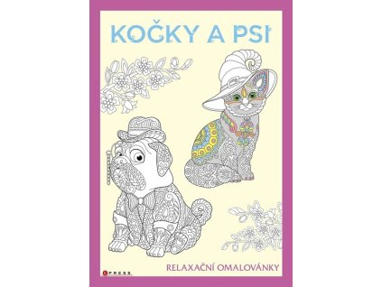 Psi a kočky - relaxační omalovánky