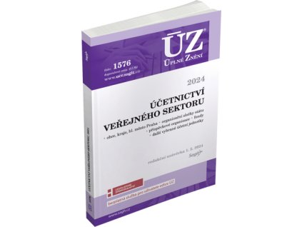 147743 uz 1576 ucetnictvi verejneho sektoru usc organizacni slozky statu prispevkove organizace statni fondy a dalsi instituce 2024