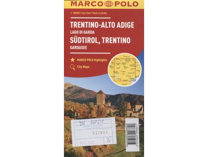 Itálie č.3- Südtirol, Trentino mapa 1.200T
