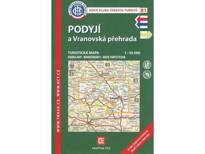 Podyjí a Vranovská přehrada : turistická mapa 1:50 000