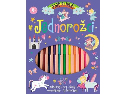 152669 pojd si hrat jednorozci skladacky hry ukoly omalovanky vystrihovanky