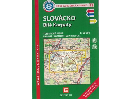 Slovácko : Bílé Karpaty : turistická mapa 1:50 000