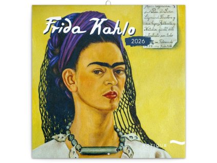 Kalendář 2026 poznámkový: Frida Kahlo, 30 x 30 cm