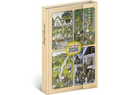 Diář 2026: Josef Lada - týdenní, magnetický, 11 x 16 cm