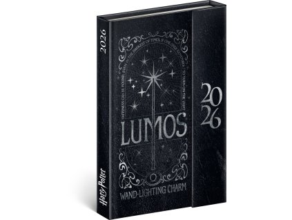 Diář 2026: Harry Potter/Lumos - týdenní, magnetický, 11 x 16 cm