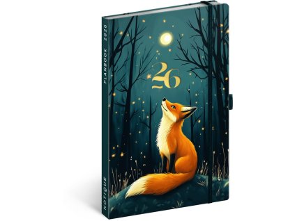 Diář 2026: Planbook - Liška, 13 x 21 cm