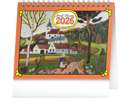 Kalendář 2026 stolní: Josef Lada, 16,5 x 13 cm