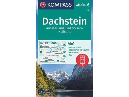 Dachstein, Ausseerland, Bad Goisern, Hallstatt 1:50 000 / turistická mapa KOMPASS 20