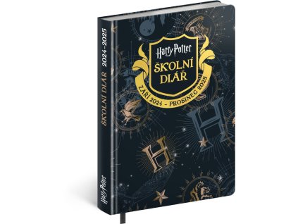 Školní diář Harry Potter (září 2024 - prosinec 2025), 9,8 × 14,5 cm