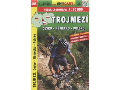 TrojmezíČesko - Německo - Polsko : velká cyklomapa 1:50 000