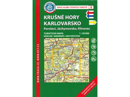 Krušné hory, Karlovarsko : Porolaví, Jáchymovsko, Klínovec : turistická mapa 1:50 000