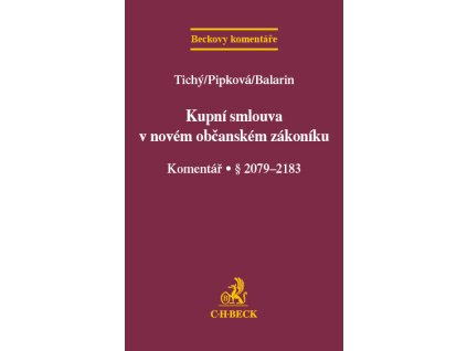 Kupní smlouva v novém občanském zákoníku