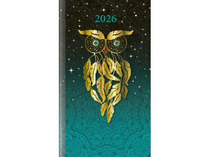Kapesní diář 2026 - Art Lapač snů (A6)