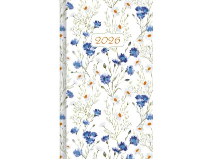 Kapesní diář 2026 - Chrpa (A6)