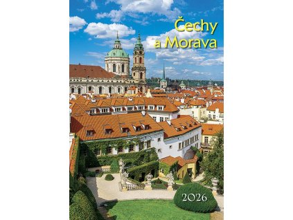 Kalendář 2026 Čechy a Morava, nástěnný, 34 x 48,5 cm