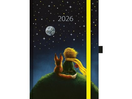 Denní diář 2026 - Art Malý princ s gumičkou (A5)