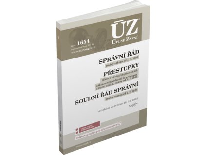 ÚZ 1654 Správní řád, Soudní řád správní, Přestupky