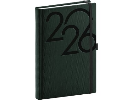 Diář 2026: Ajax - zelený, denní, 15 x 21 cm