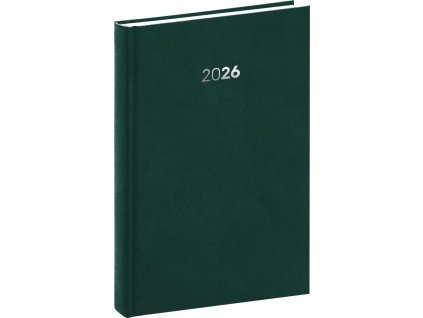 Diář 2026: Balakon - zelený, denní, 15 x 21 cm