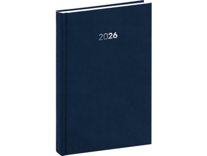 Diář 2026: Balakon - tmavěmodrý, denní, 15 x 21 cm
