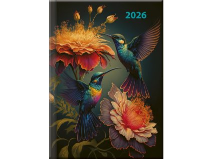 Praktik denní diář 2026 - Kolibříci