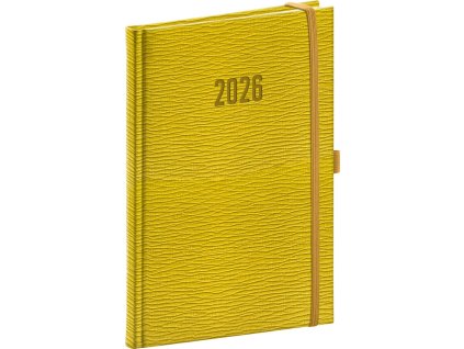 Diář 2026: Rivoli - Žlutozelený, týdenní, 15 x 21 cm