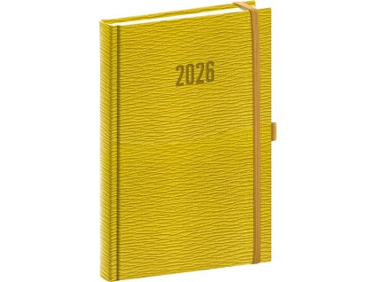 Diář 2026: Rivoli - žlutozelený, denní, 15 x 21 cm