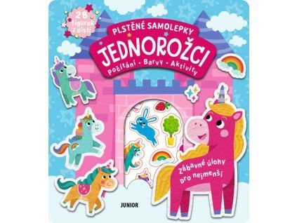 Plstěné samolepky: Jednorožci