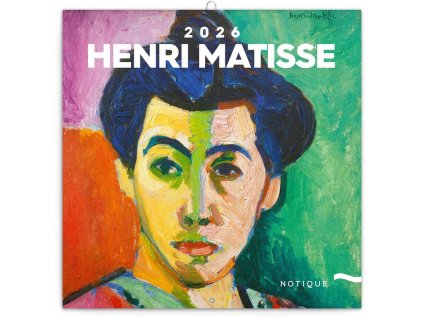 83828 kalendar 2026 poznamkovy henri matisse 30 x 30 cm