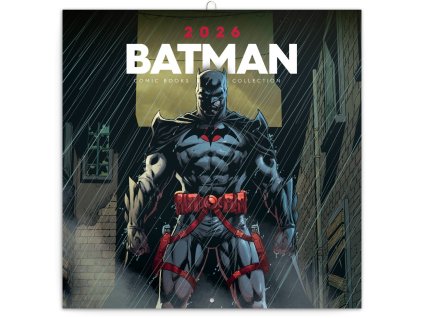 83834 kalendar 2026 poznamkovy batman comics 30 x 30 cm