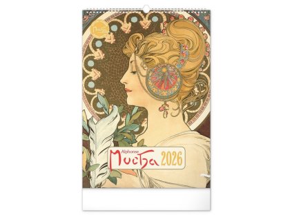 83897 kalendar 2026 nastenny alfons mucha 33 x 46 cm