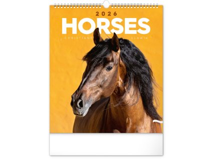 83921 kalendar 2026 nastenny kone 30 x 34 cm