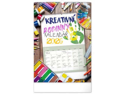 83966 kalendar 2026 nastenny rodinny kreativni 33 x 46 cm
