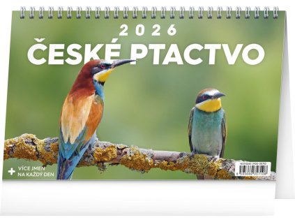 83993 kalendar 2026 stolni ceske ptactvo 23 1 x 14 5 cm