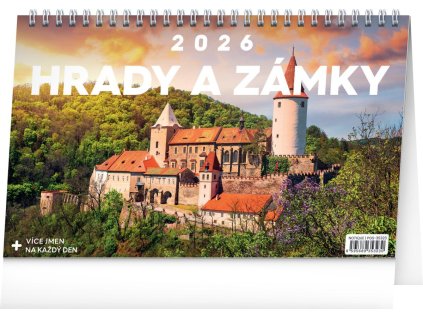 83996 kalendar 2026 stolni hrady a zamky 23 1 x 14 5 cm