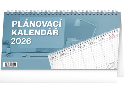 84020 kalendar 2026 stolni planovaci 25 x 12 5 cm