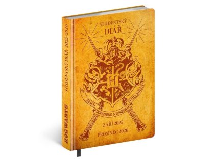 84080 studentsky diar 2025 2026 harry potter bradavice zari 2025 prosinec 2026 9 8 14 5 cm