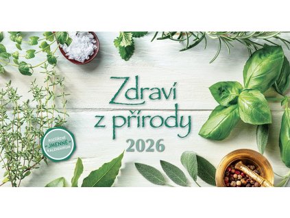 84119 kalendar 2026 zdravi z prirody stolni 28 x 15 cm