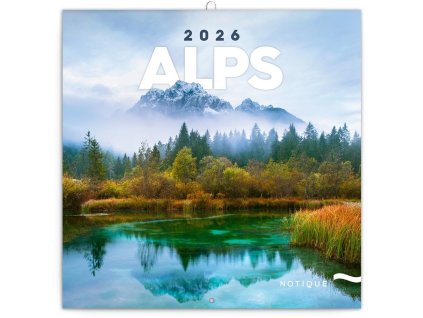 84353 kalendar 2026 poznamkovy alpy 30 x 30 cm