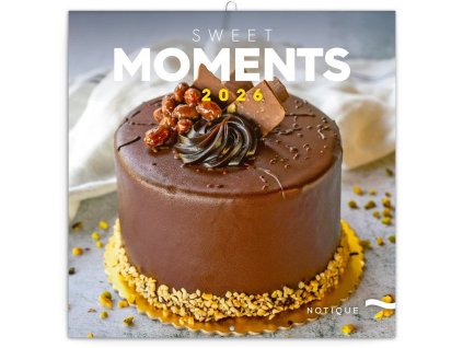 84377 kalendar 2026 poznamkovy sladke chvilky 30 x 30 cm