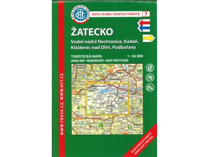 Žatecko : Vodní nádrž Nechranice, Kadaň, Klášterec nad Ohří, Podbořany : turistická mapa 1:50 000