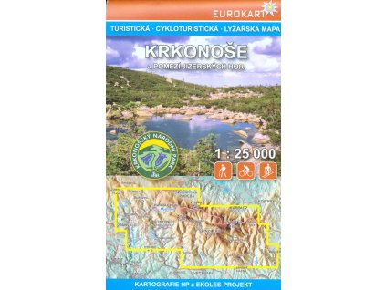 Krkonoše a pomezí Jizerských hor : turistická mapa, cykloturistická a lyžařská mapa