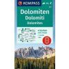 Dolomity 1:35 000 / sada 4 turistických map KOMPASS 672